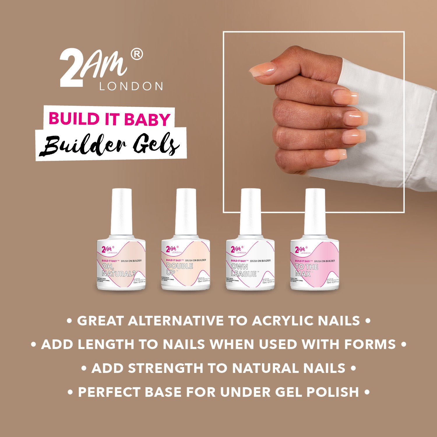 Oh, Natural? Builder Gel 15ml - 2AM LONDON