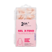 Gel X-Tend Soft Gel Tips - Short Oval Sheer